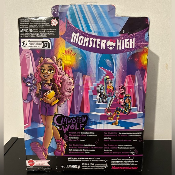 Monster High Doll Clawdeen Wolf (G3) Reboot Mattel 2022 Crescent - Picture 2 of 2